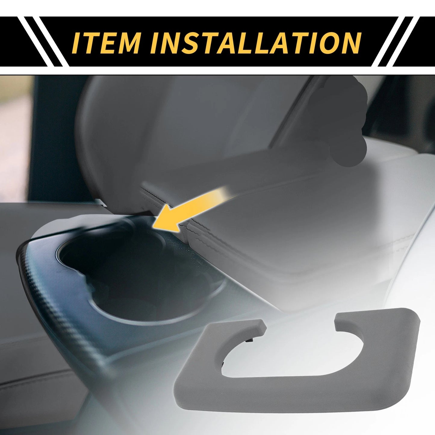 Center Console Cup Holder Armrest Pad for Ford F-250 F-350 (1999-2009)