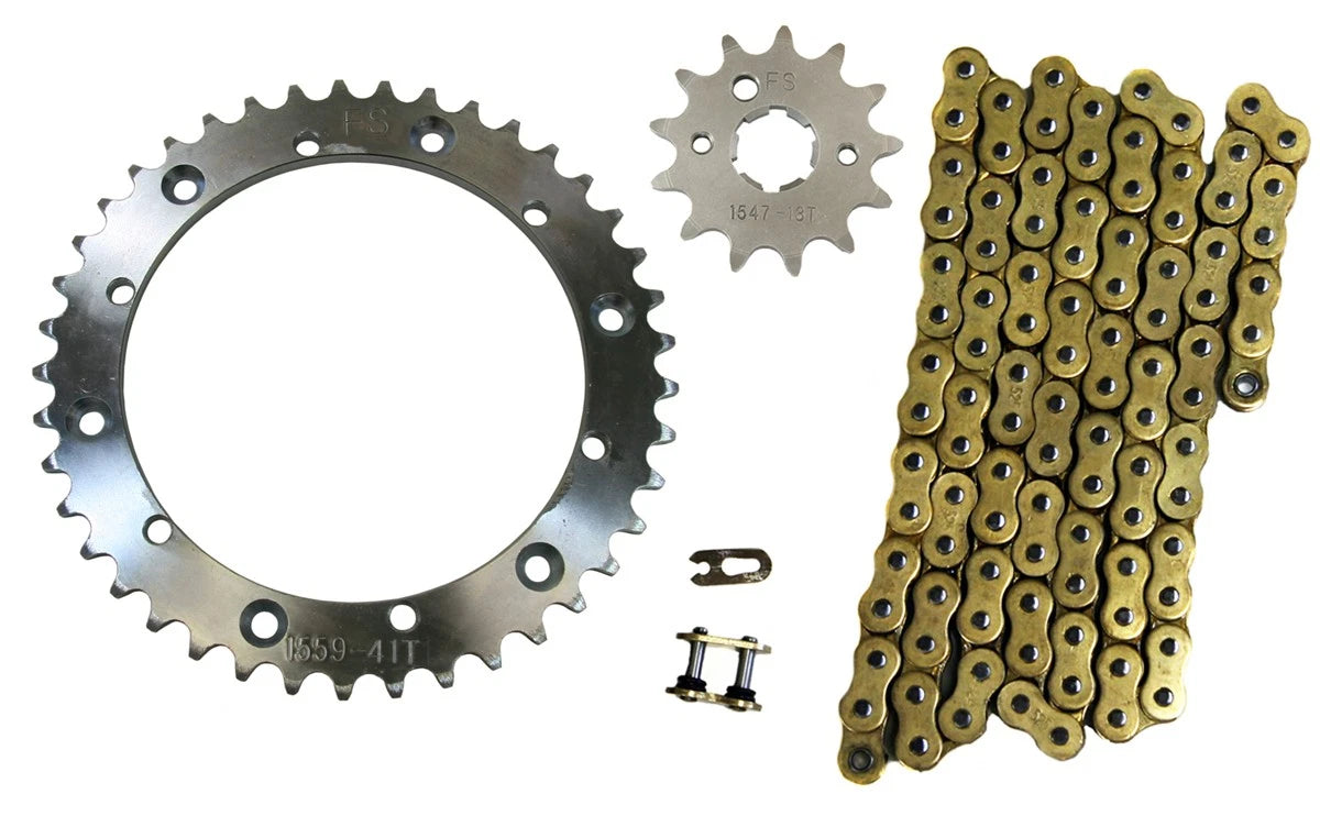 Gold 520x104 O-Ring Chain & 13/41 Sprockets for Yamaha Banshee (1989–2006)