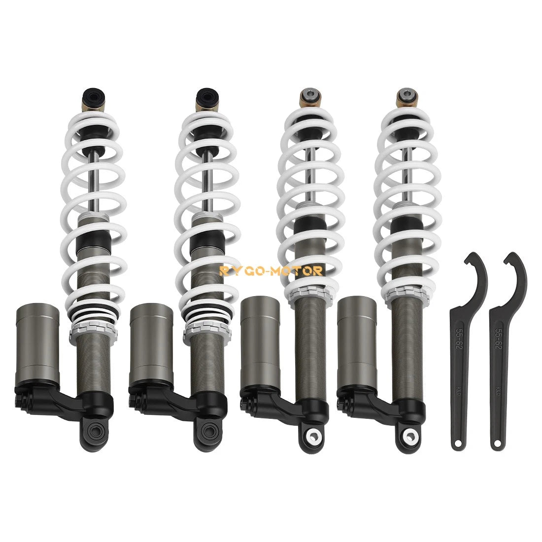 2 x Front Rear Air Shock Absorbers & Tool for Polaris RZR S 800 EFI (2009–2012)