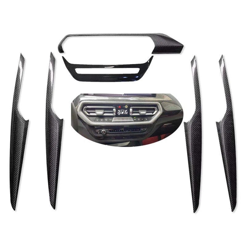 Carbon Fiber Console Vent &Interior Door Panel Cover for BMW X3 X4 G01 G02 22-23