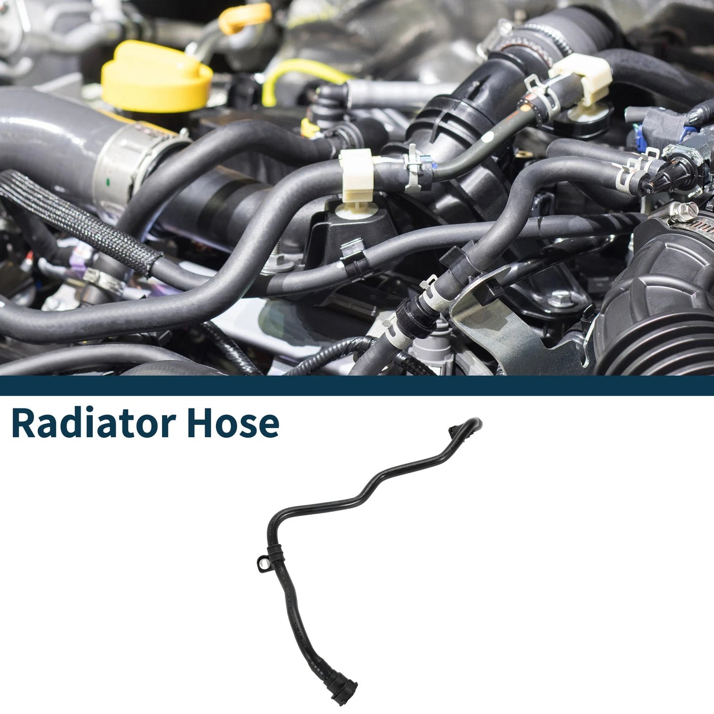Radiator Heater Hose for Volvo S60 (2019-2022) - Rubber Black 1 Pc
