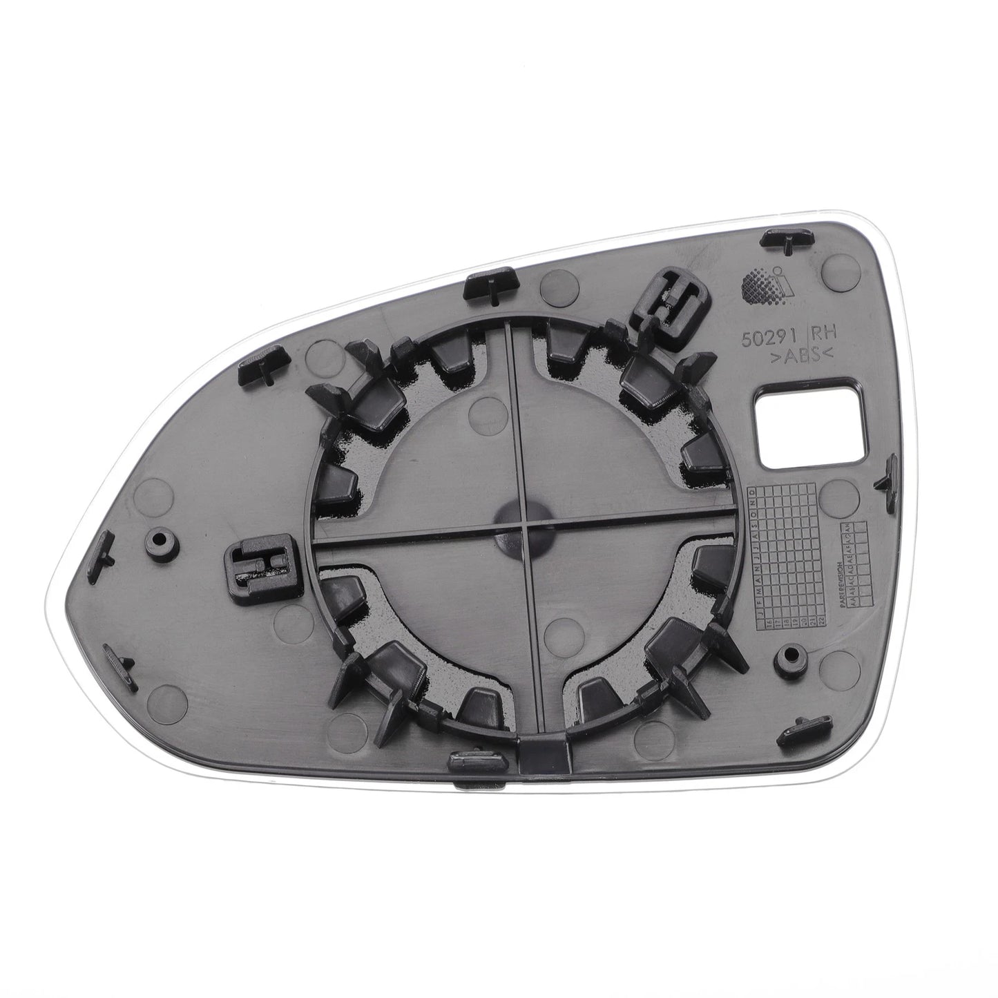Right Side White Mirror Glass for Hyundai Accent (2018-2020)