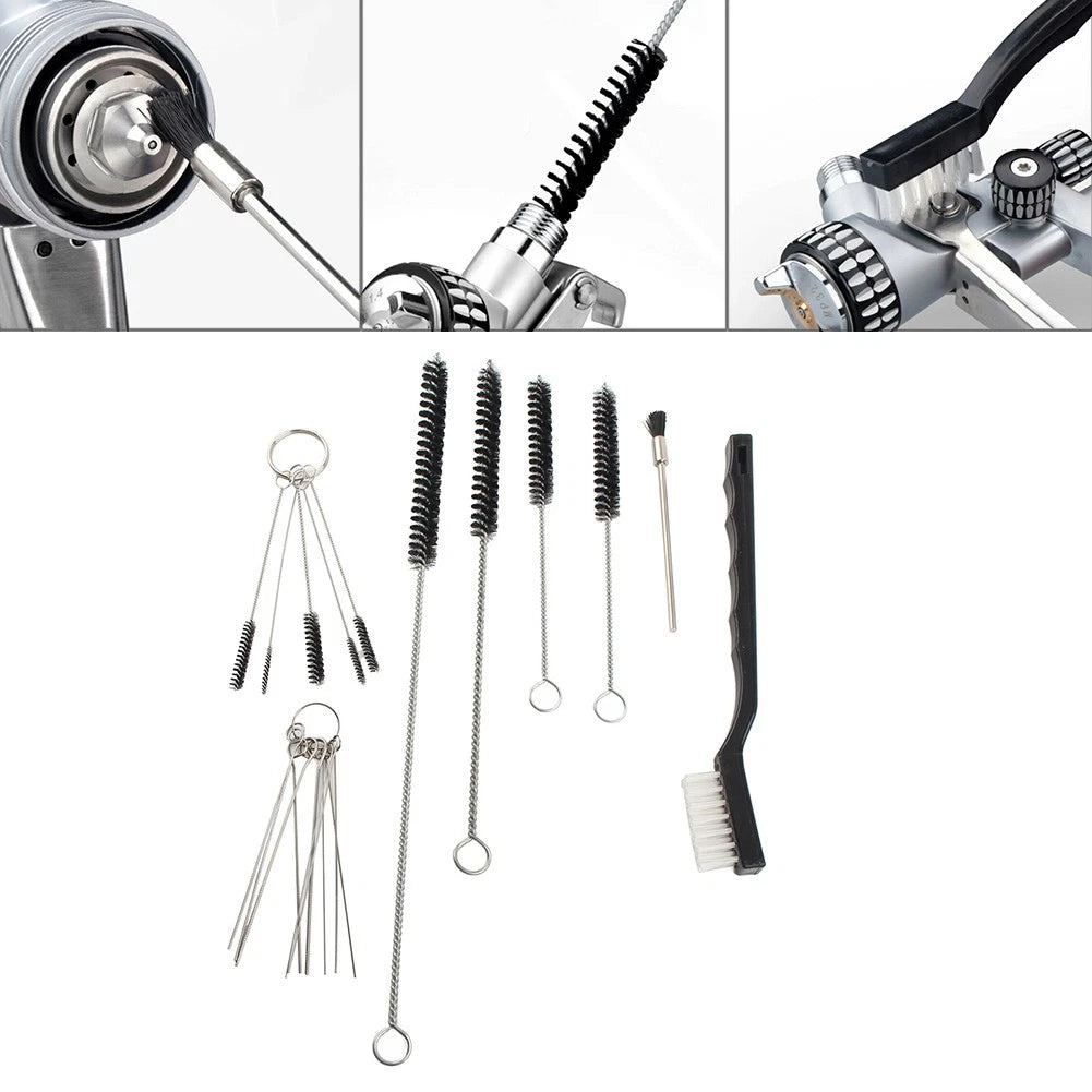 21pcs Airbrush Spray Gun Nozzle Cleaning Tool Kit for Various Models