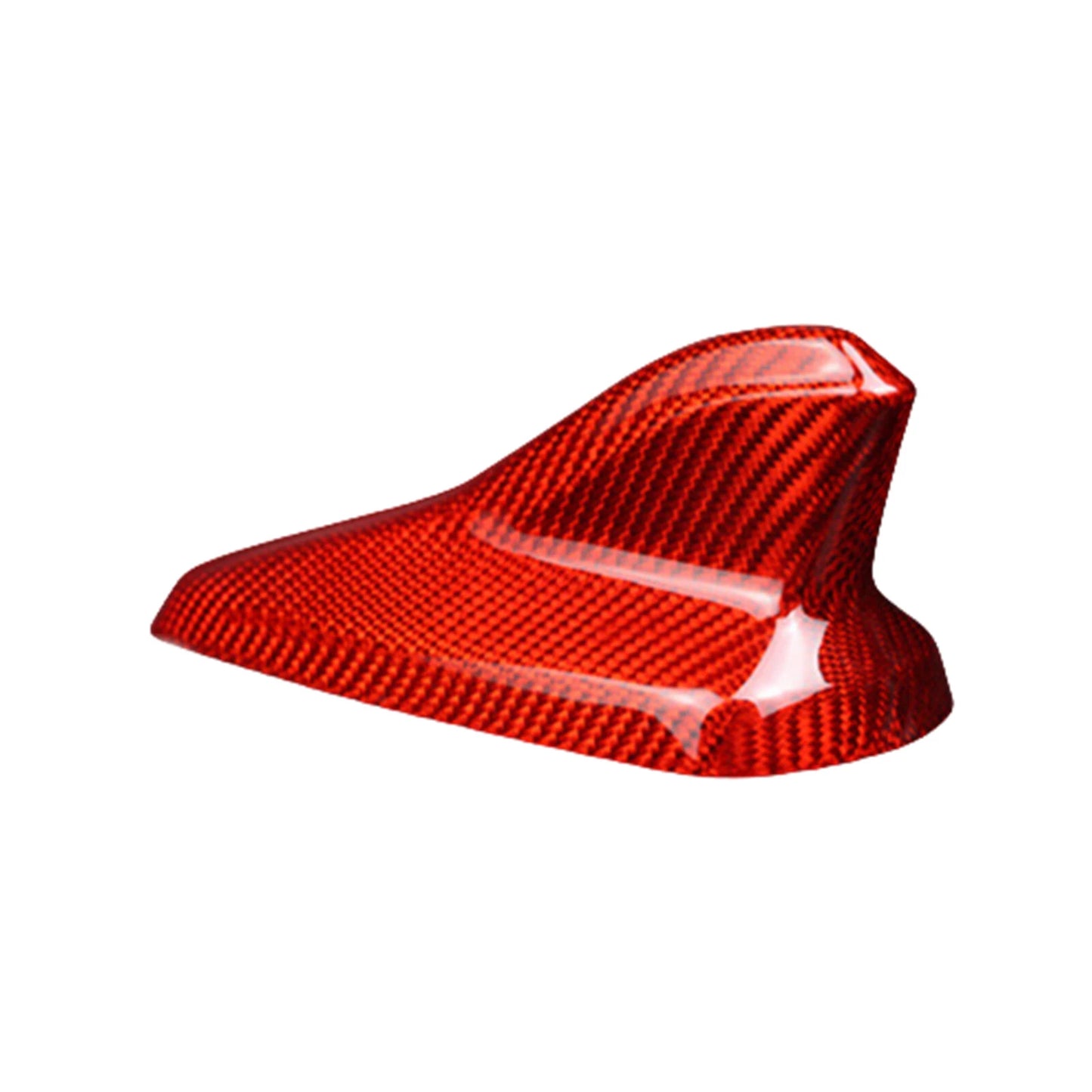 Red Carbon Fiber Roof Shark Fin Antenna Cover for VW Golf MK8 GTI (2022-2024)