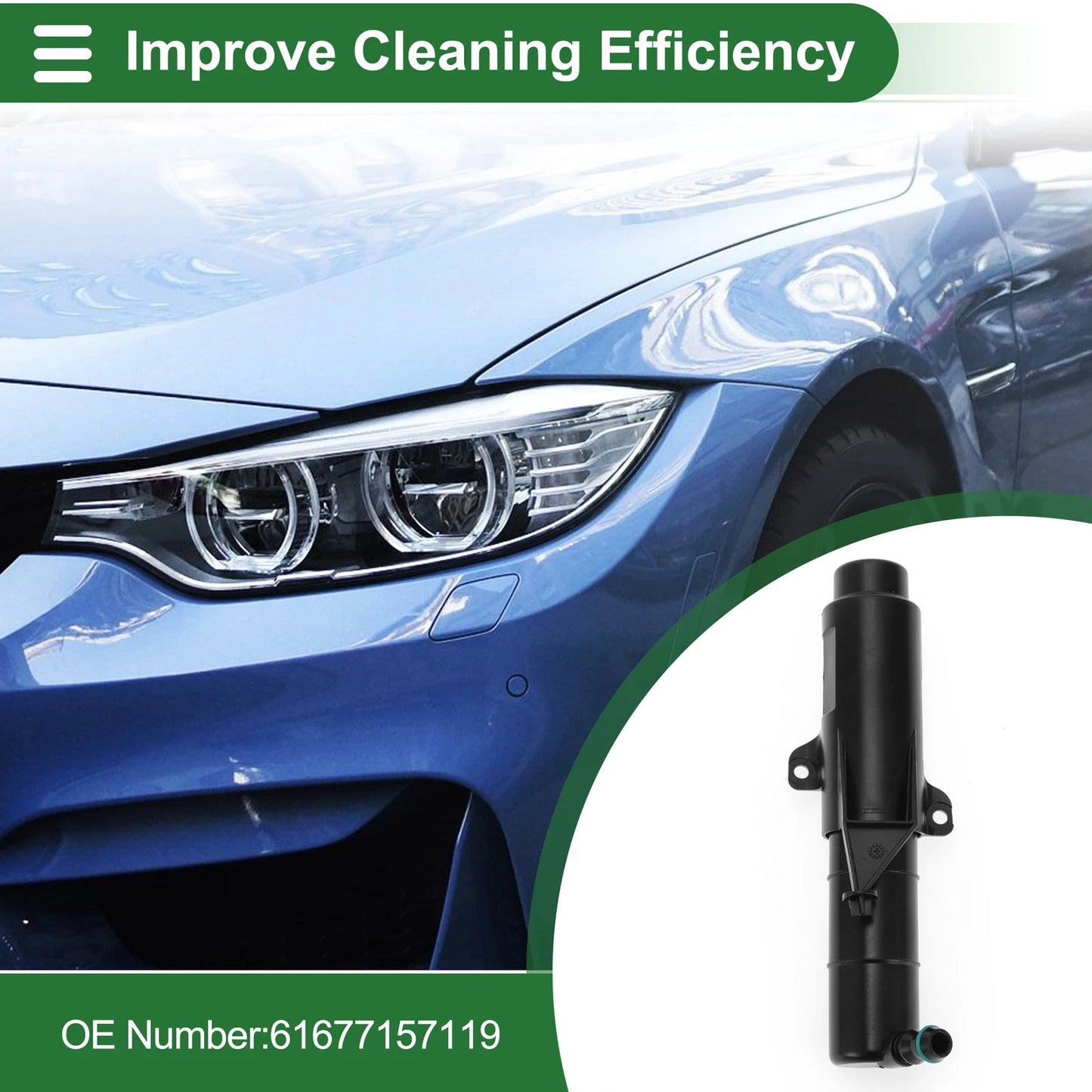 Driver Side Headlight Washer Nozzle for Mini Cooper (2007-2015)