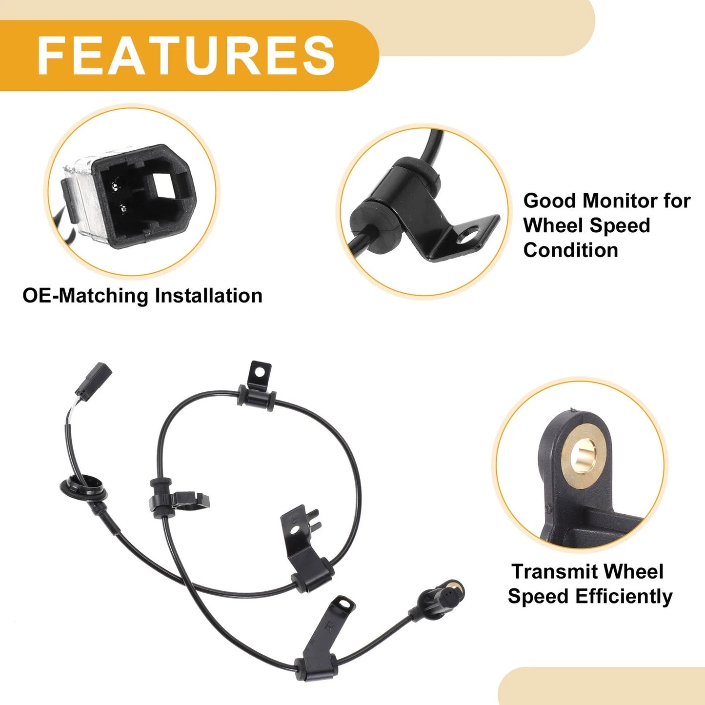 ABS Wheel Speed Sensor for Ford Escape Rear Right (2001-2007)