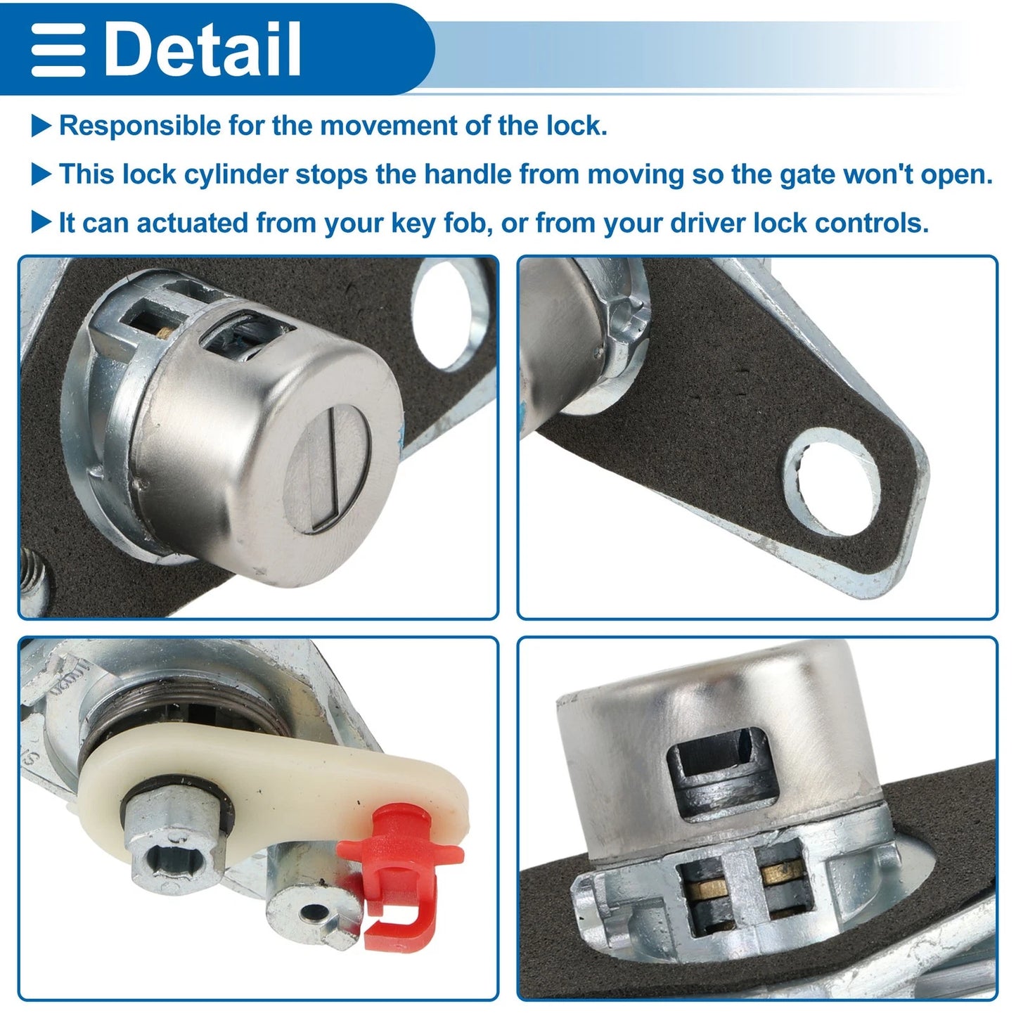 Trunk Lock Cylinder & 2 Keys for Honda Civic (2001-2005)
