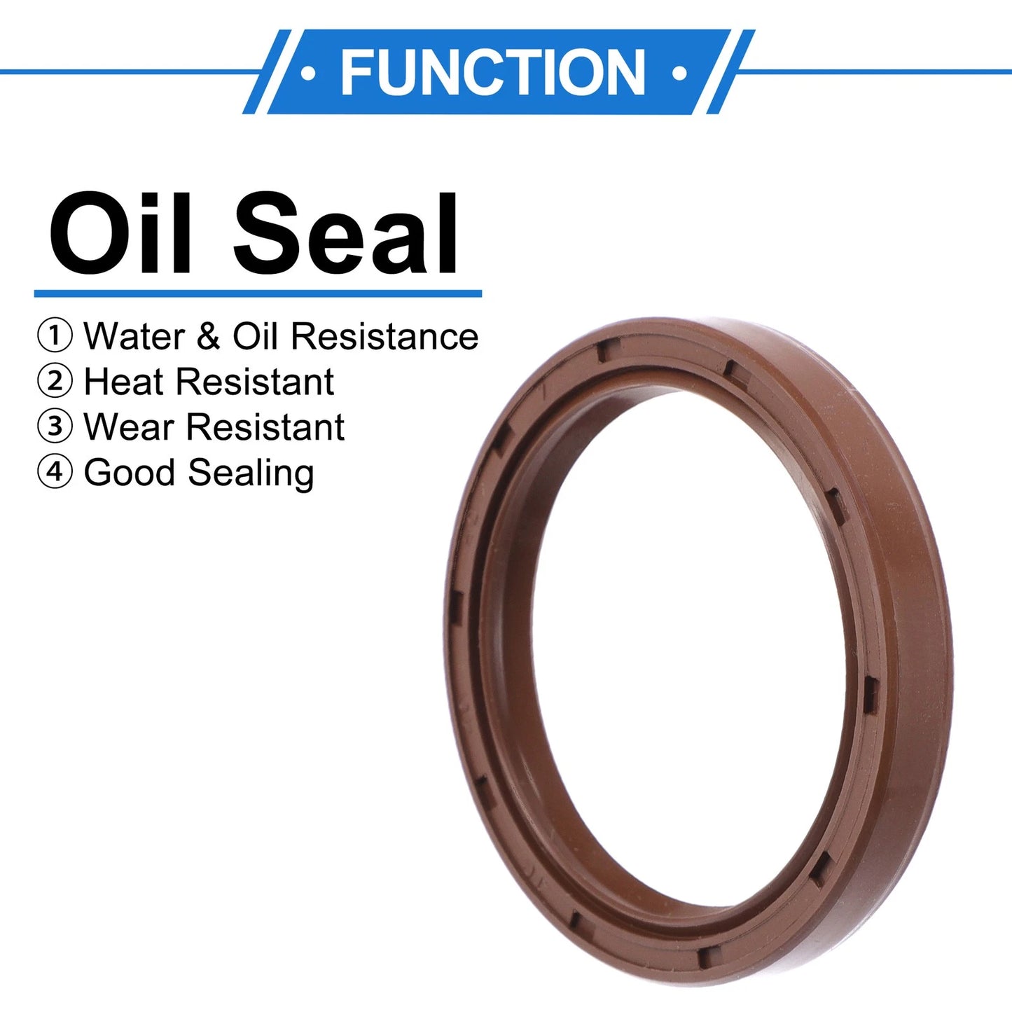 Oil Seal Rotary Shaft Seal 40x50x7mm Brown 2 x FKM