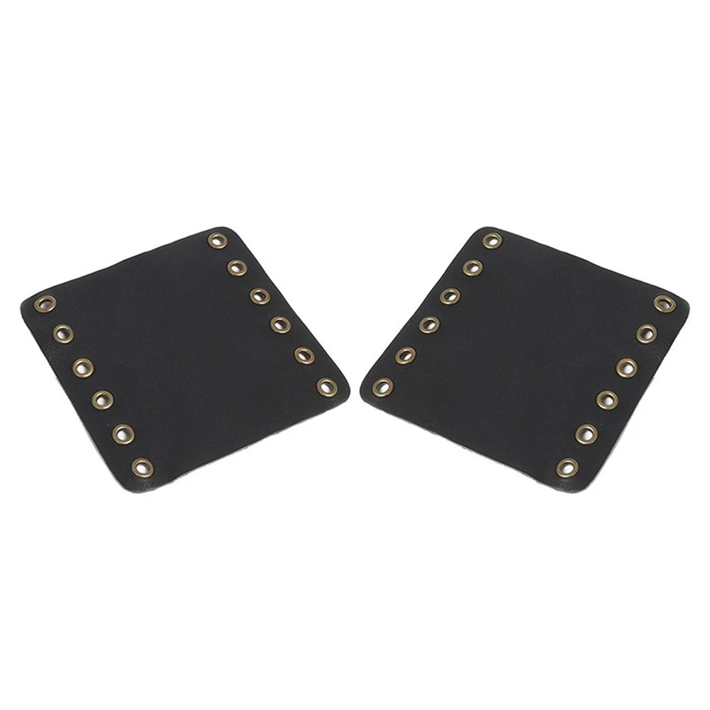 22mm Leather Hand Grips Covers for Universal Motorcycle - Black