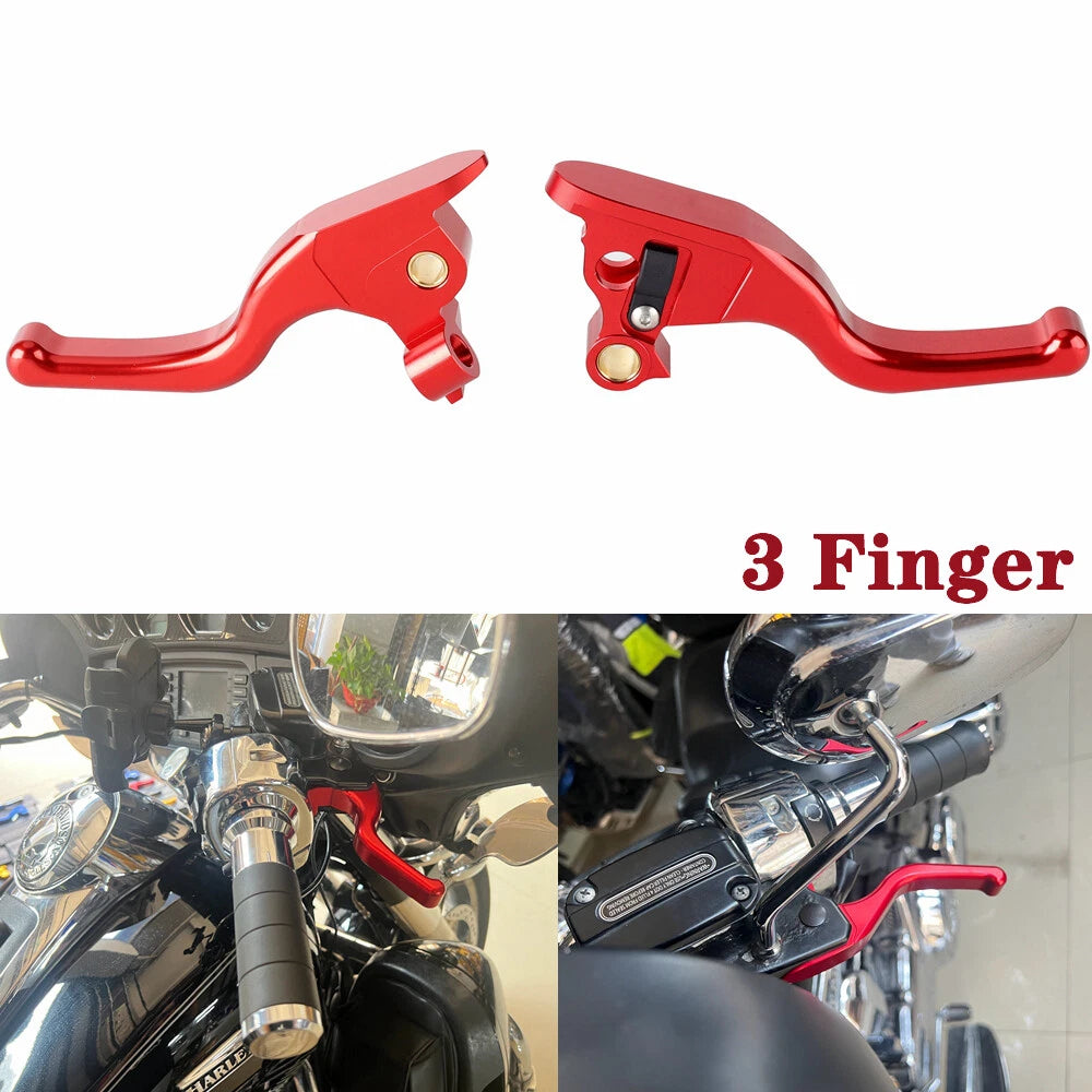 Brake & Clutch Hand Levers Set for Harley Touring Road King FLHR (2008)