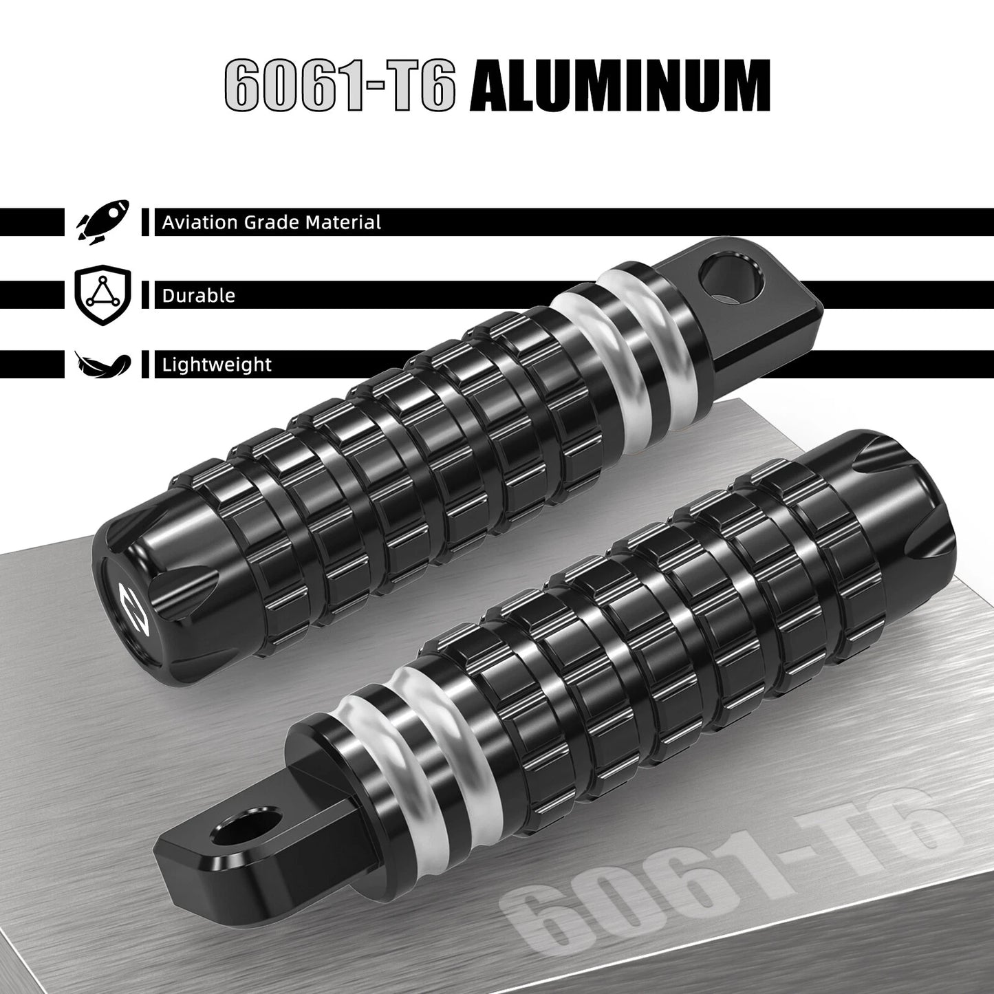 CNC Rear Passenger Foot Pegs for Harley Sportster 883 Roadster (2004-2023)