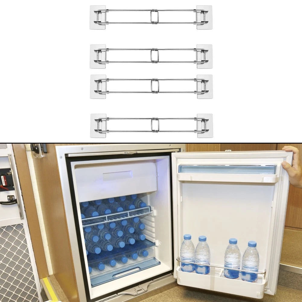 4 x Fridge Organization Bar Set for RV