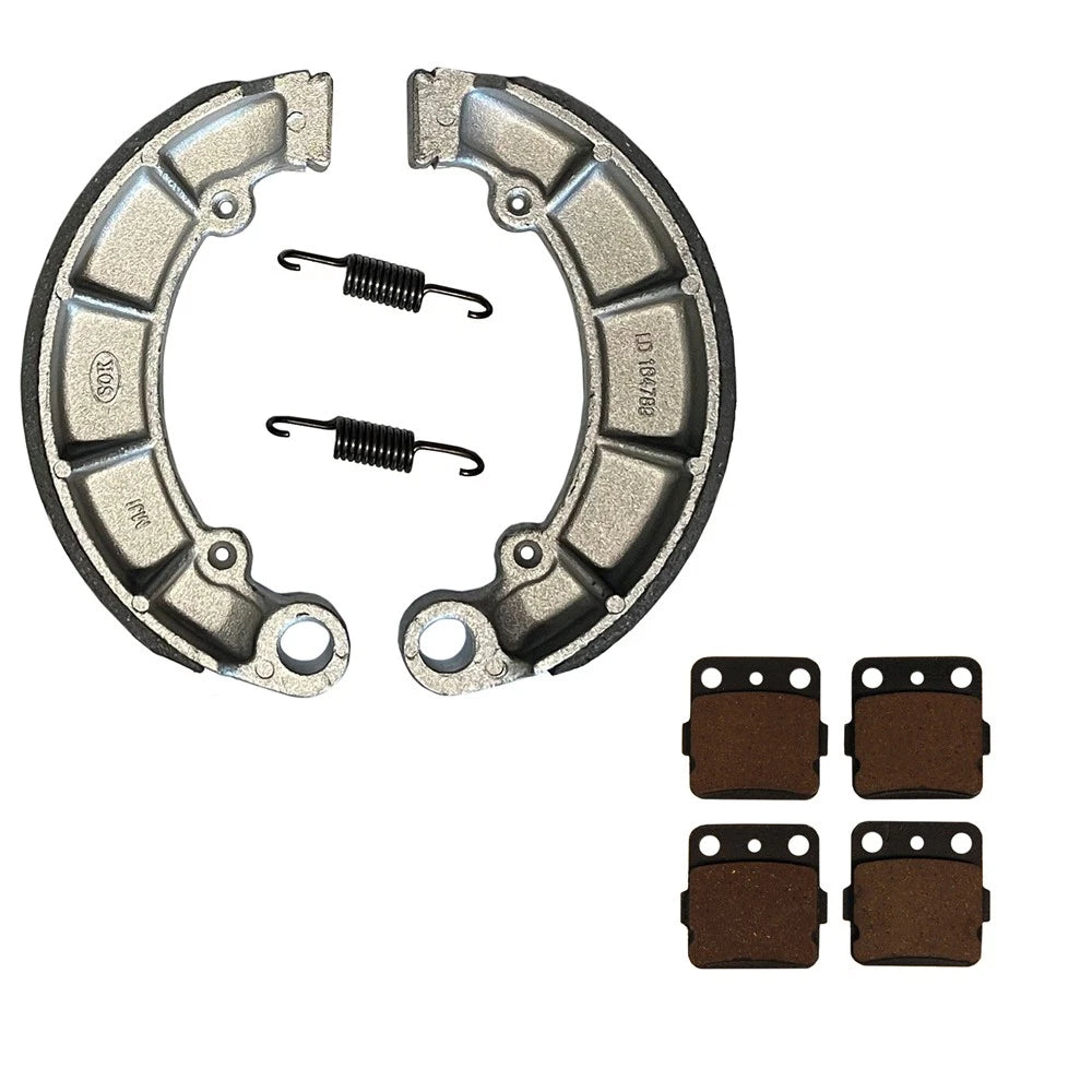 2 x Front Brake Pads & Rear Brake Shoes for Honda Foreman 500 (2012–2013)