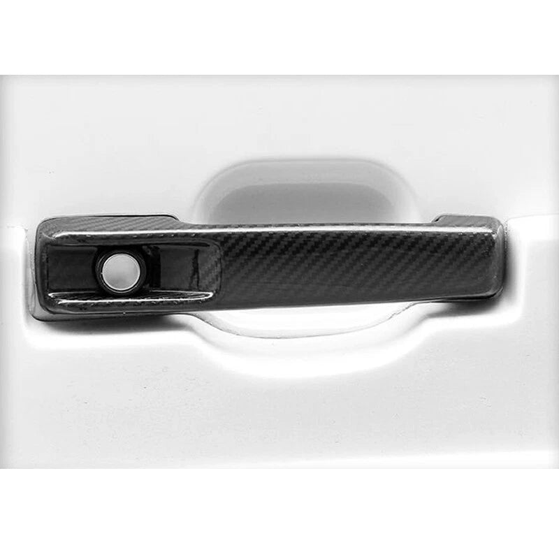 5pcs Real Carbon Fiber Door Handle Cover Trim For Benz G-Class G500 G350 2010+