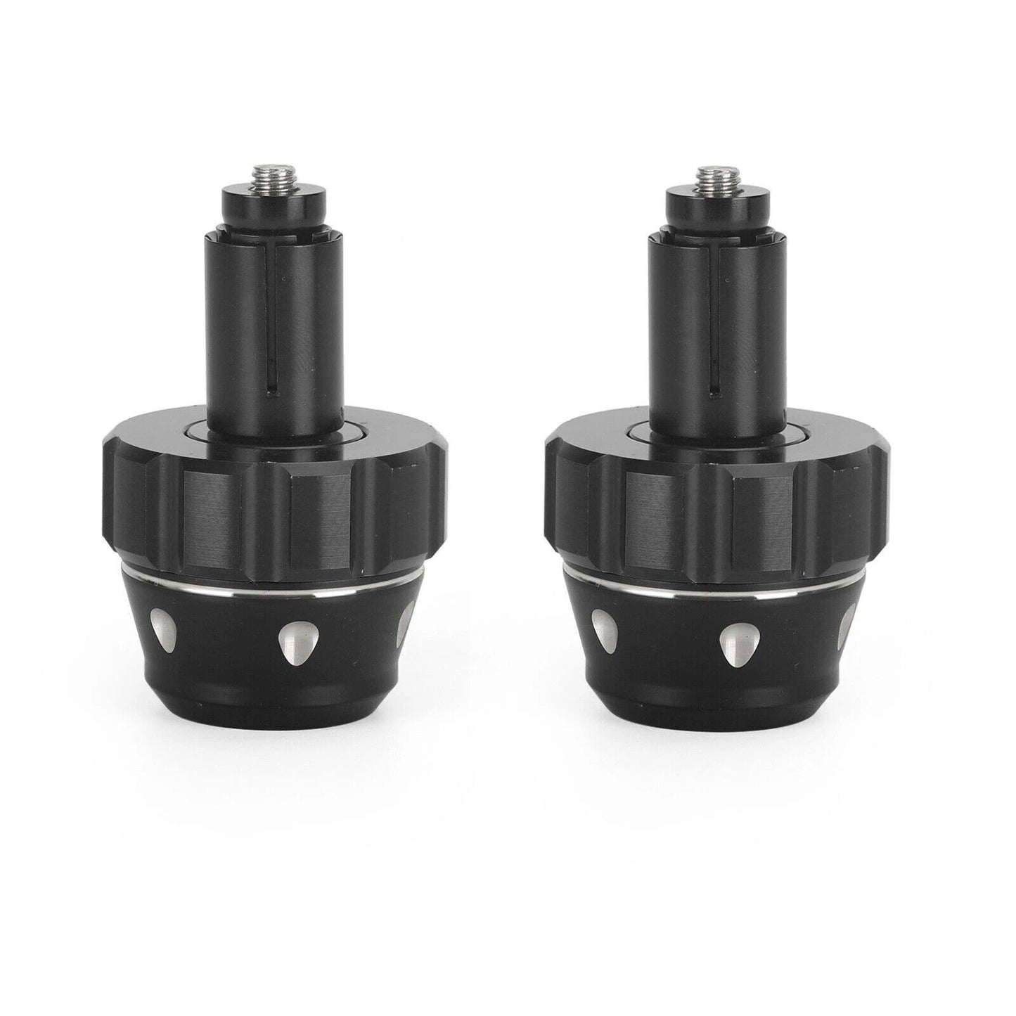 Handlebar Ends for CNC Vibration Damper Black Ø 13-18mm