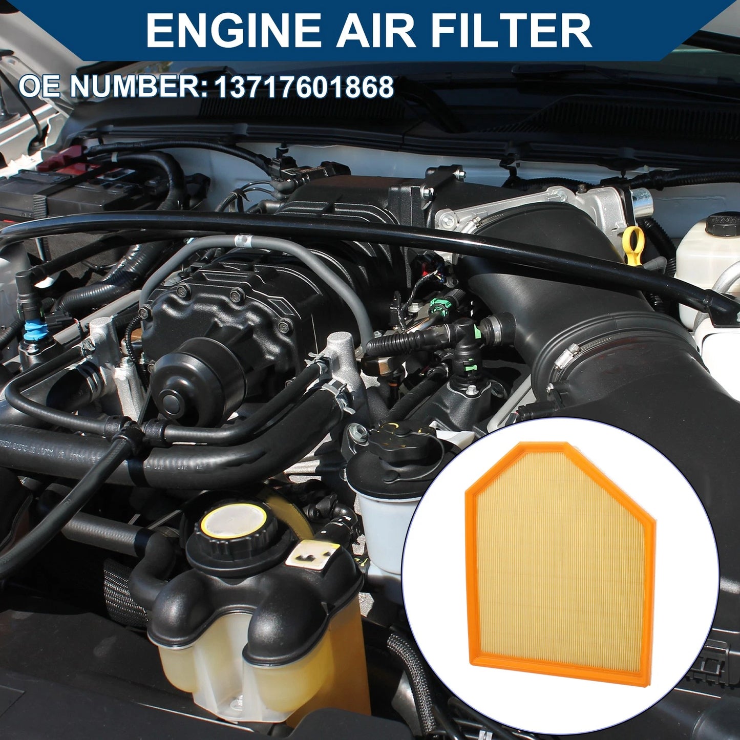 Engine Air Filter for BMW X3 sDrive28i xDrive28i 2.0L (2015-2017) 1 x Pcs