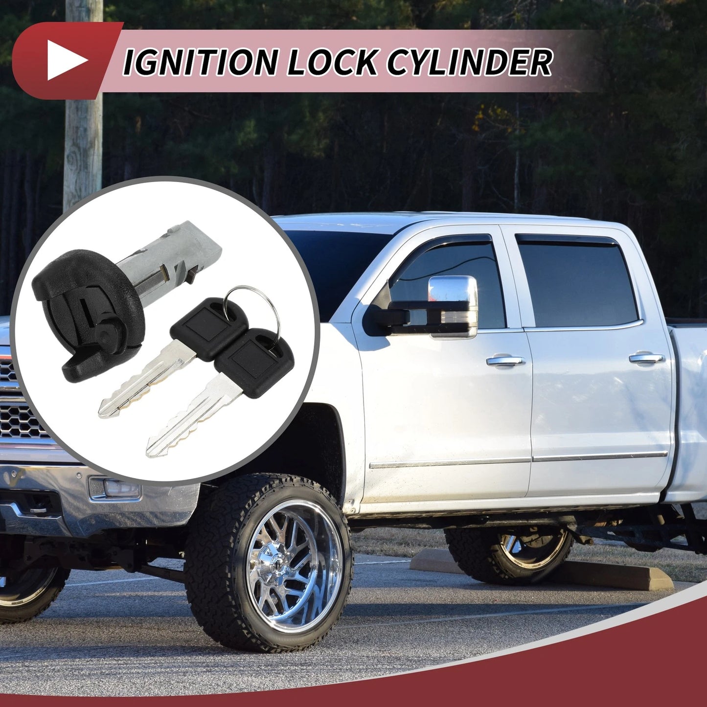 Ignition Lock Cylinder for Chevrolet Silverado (1995-1997)
Ignition Lock Cylinder for GMC Yukon (1995-1996)
