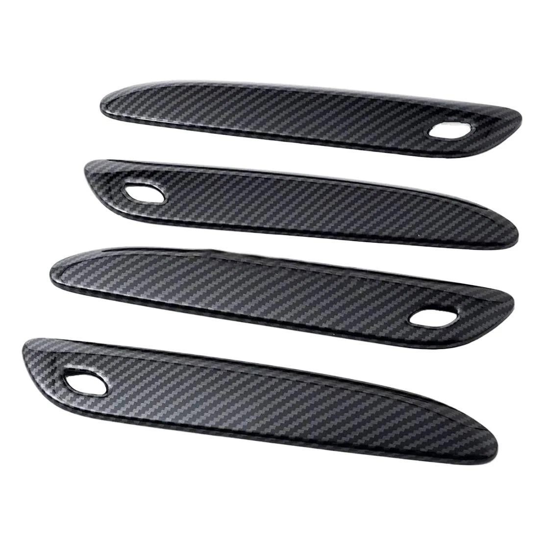 4 x Carbon Fiber Door Handle Covers for Mercedes E S EQE W214 V295 X294