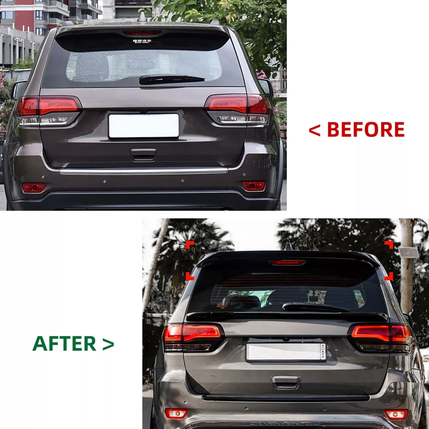 Gloss Black Rear Boot Spoiler for Jeep Grand Cherokee SRT (2012-2021)