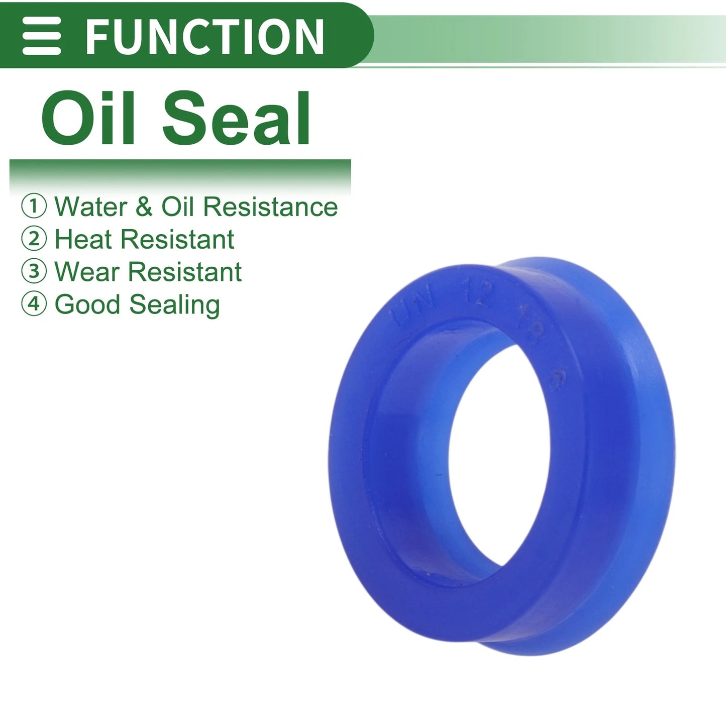 Oil Seal Rotary Shaft Seal TPU 12x18x6mm Blue 10 Pcs for All Cars