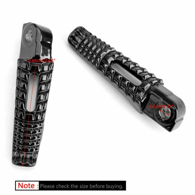 Rear Footrest Pegs for Suzuki GSXR 600 750 2006-2014 GSXR1000 2005-2014 Black