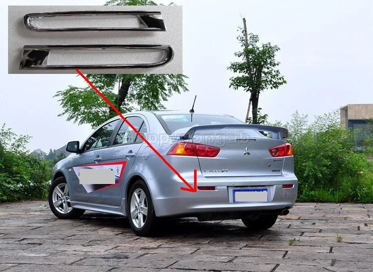 Rear Tail Fog Light Lamp Cover Trim for Mitsubishi Lancer (2008-2014)