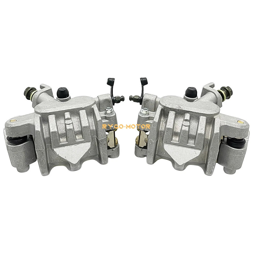 Front Left Right Brake Calipers & Pads for Honda TRX450R Sportrax 450 (2004-2009)