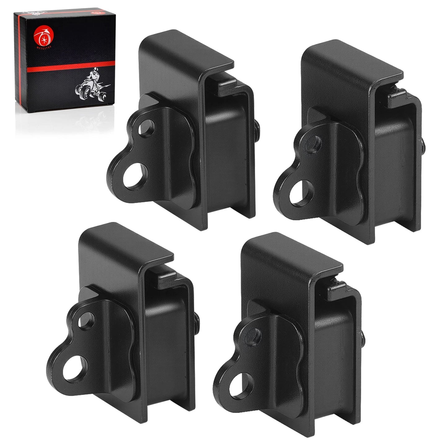 4X Engine Mount Damper Kit for Yamaha Kodiak 450 Grizzly 550 700 (2003–2023)