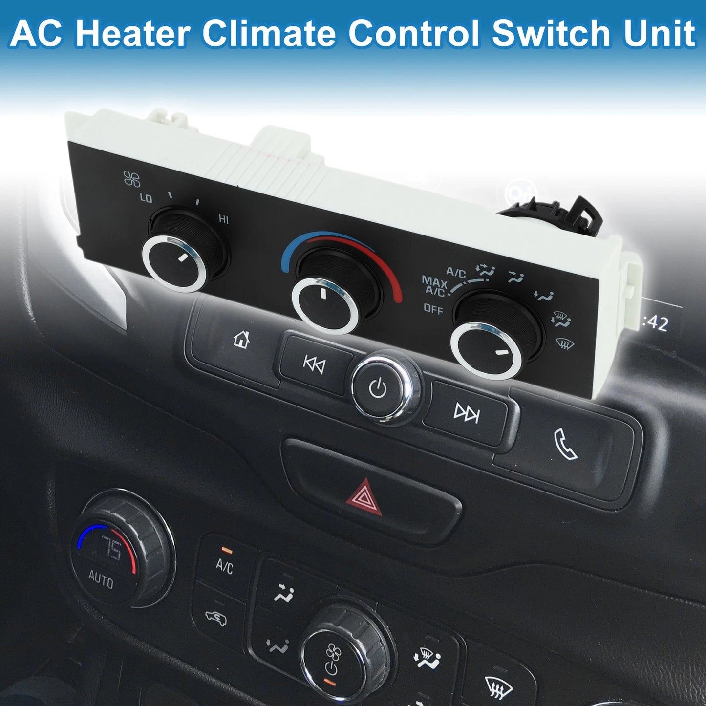 HVAC A/C Heater Climate Control Panel 1500 2500 3500 4500 for Chevrolet Express