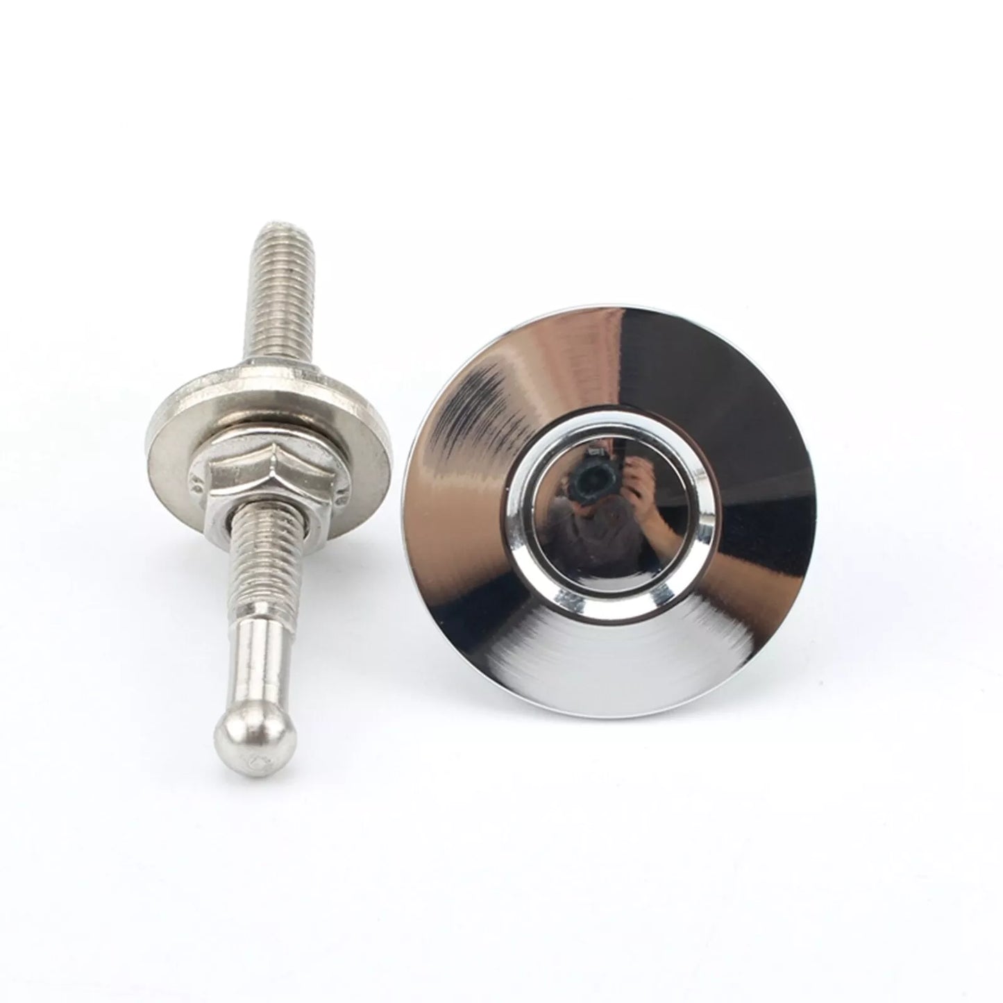2 x Push Button Quick Release Bonnet Pins for Car Bumper Latch