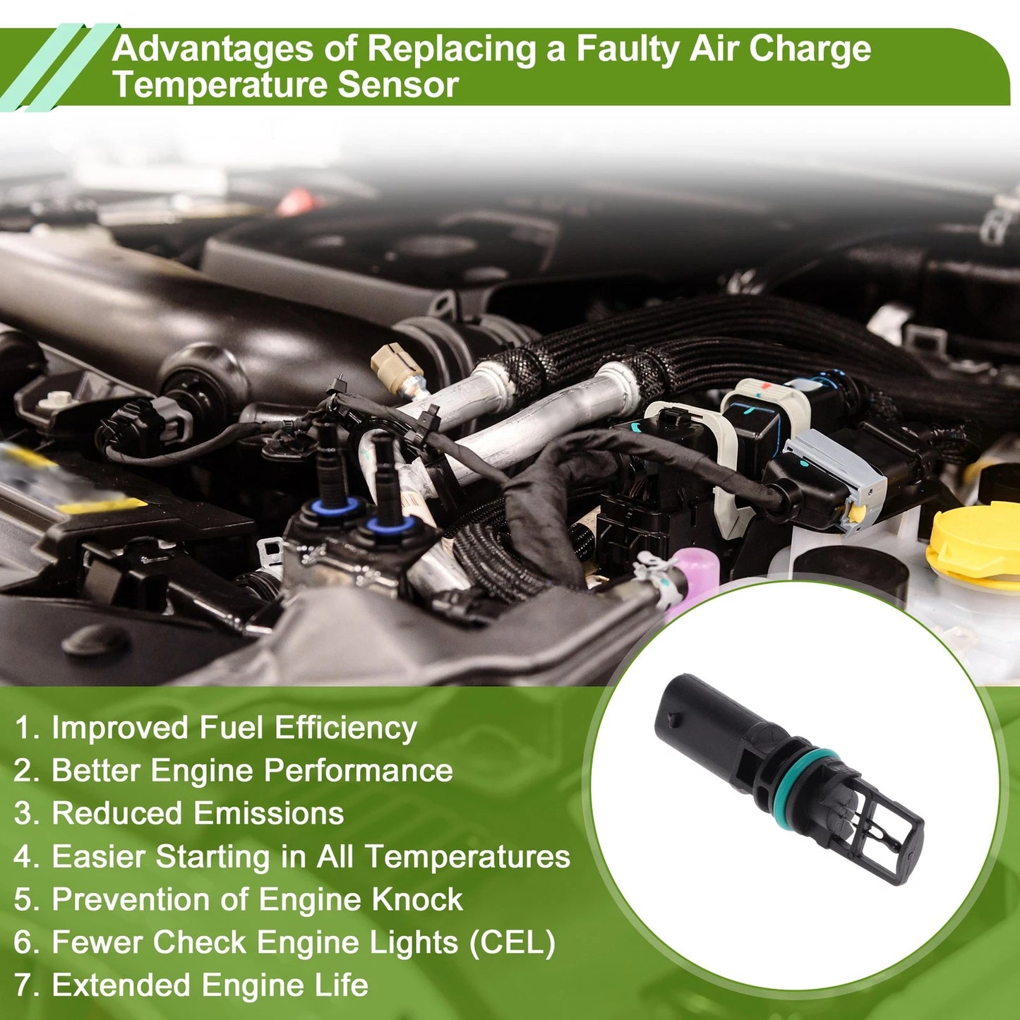Air Charge Temperature Sensor for DODGE JOURNEY 3.6L (2011-2017)