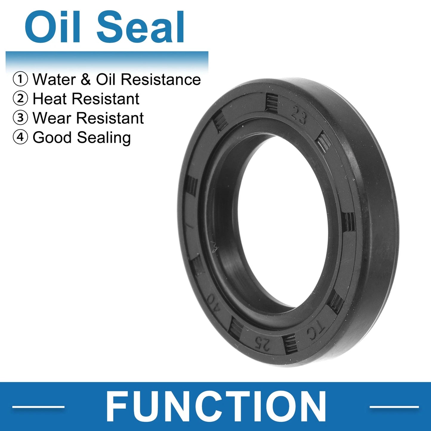 Oil Seal 5 Pcs 25x40x7mm Seal Ring Rotary Shaft Nitrile Rubber for Make Model