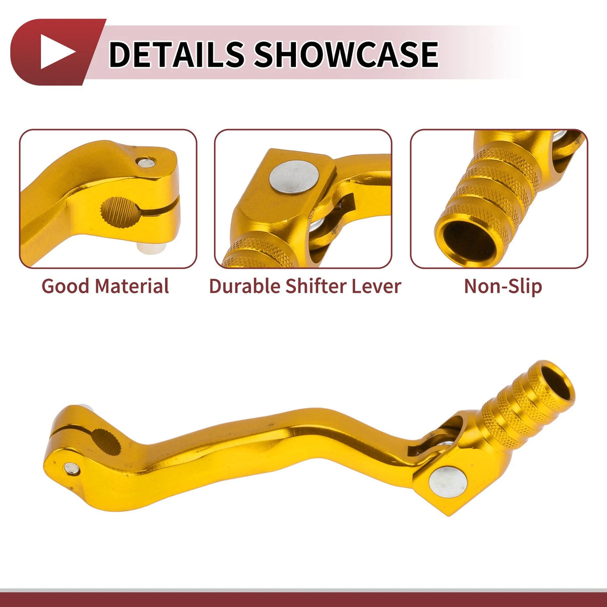 Folding Motorcycle Gear Shifter Lever for Yamaha TTR 50cc Yellow