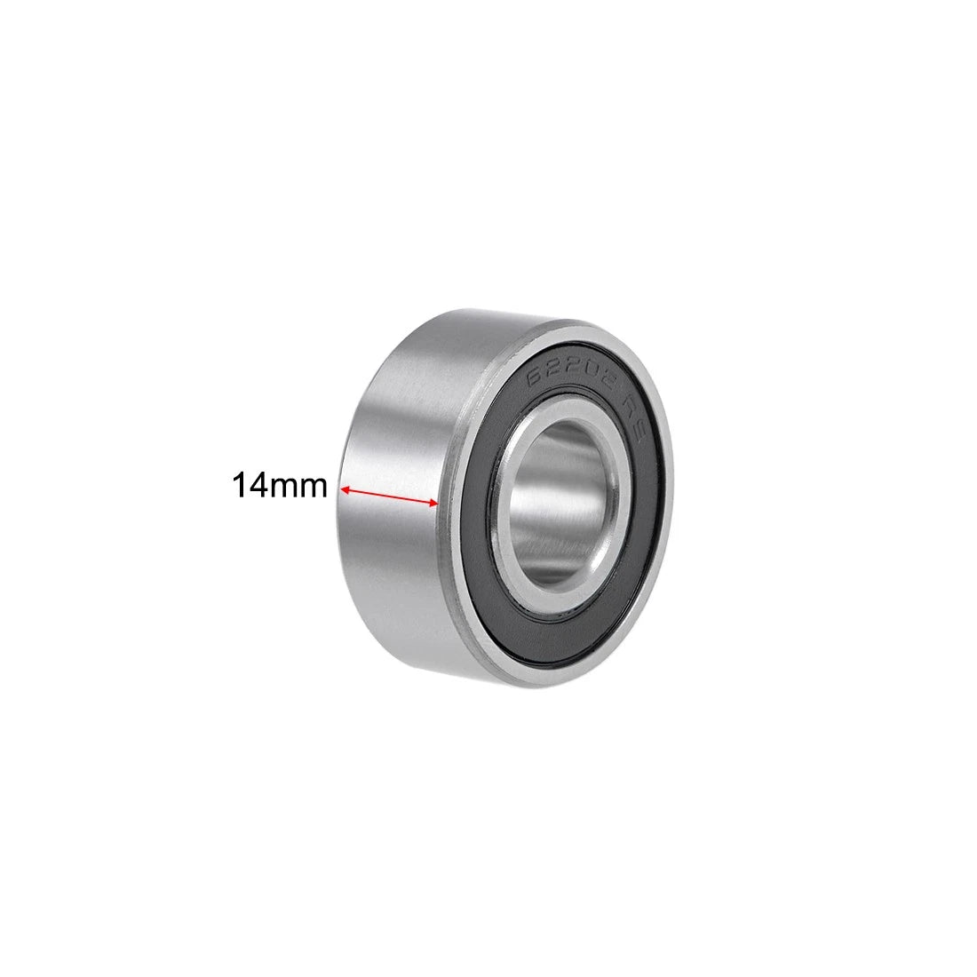 15x35x14mm Double Sealed Chrome Steel Z2 ABEC1 Ball Bearings