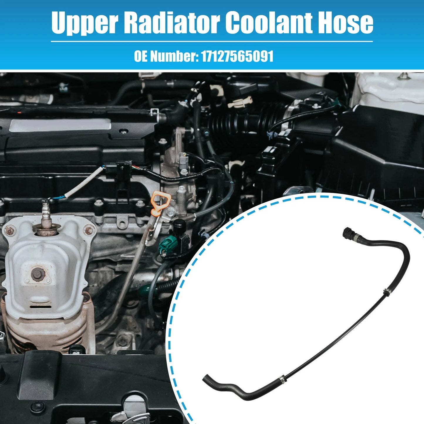 Upper Radiator Coolant Hose for BMW E81 E82 E87 (2009-2015)