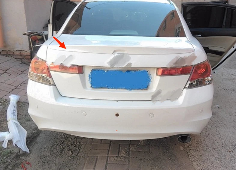 Tail Rear Spoiler for 2008-2012 Honda Accord 4DR Sedan ABS White (2008-2012)