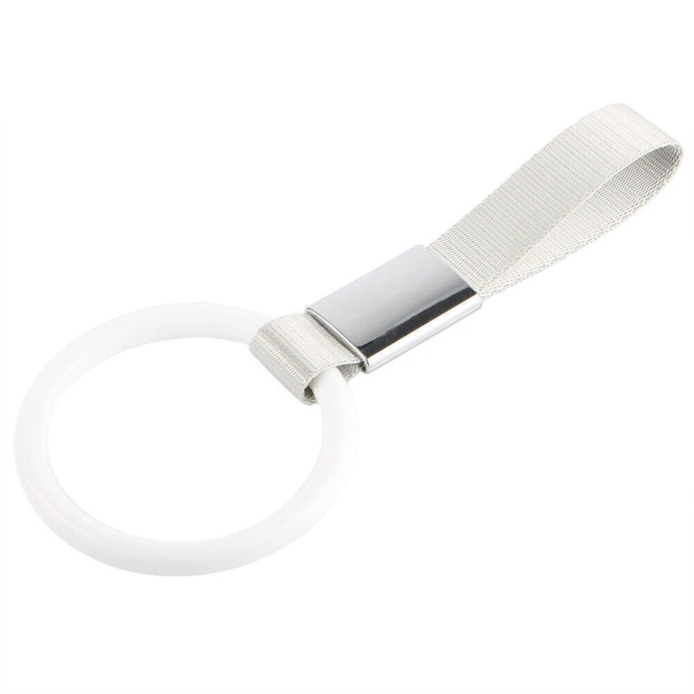 Tsurikawa Ring Handle Strap Charm for Subway Train Bus - White