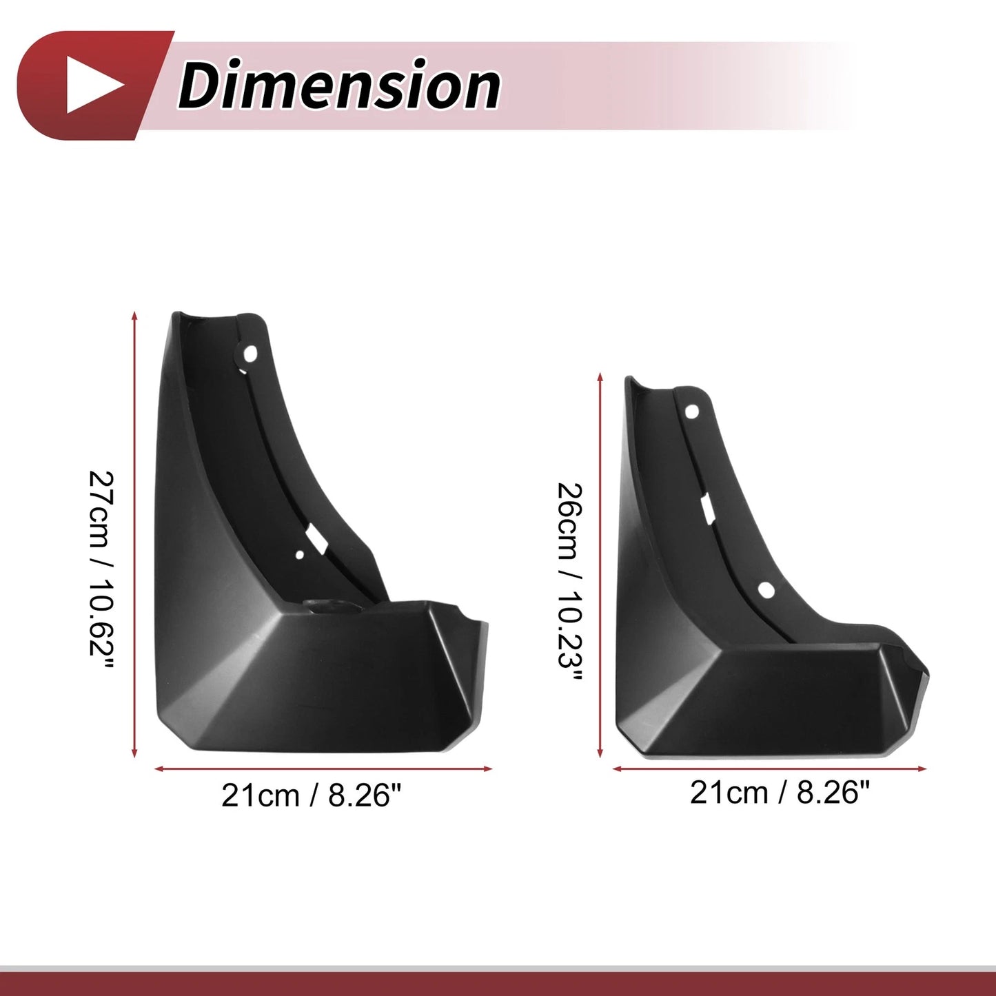 Mud Flaps Splash Guards 1 Set for Hyundai IX45 (2024)