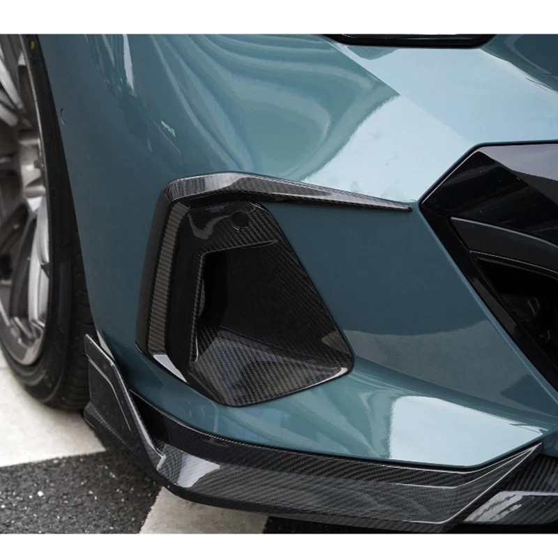 Dry Carbon Fiber Fog Lamp Grill Air Vent Cover for BMW G60 2024-2025