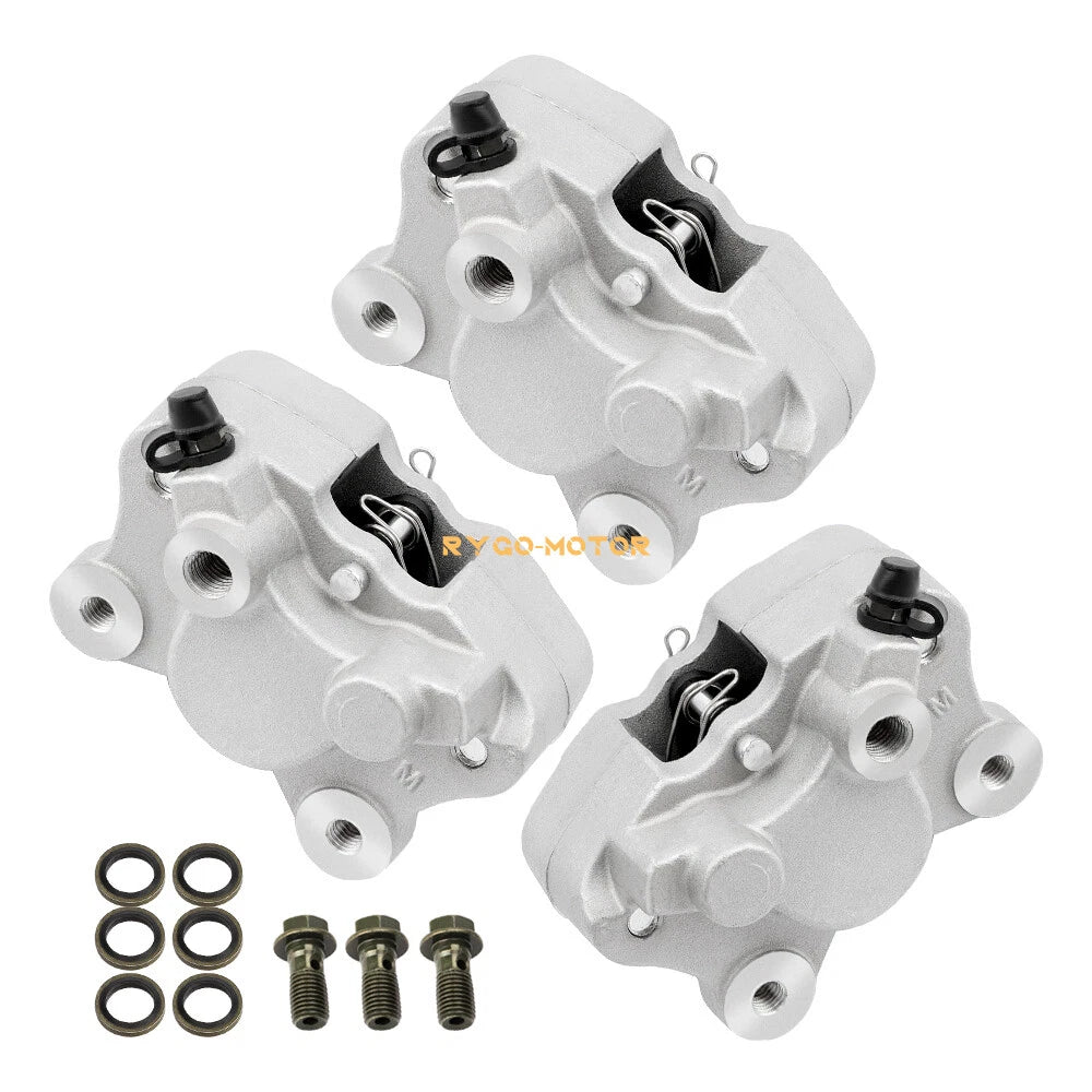 Front&Rear Brake Calipers W/Pads for Arctic Cat ATV 500 Bearcat 454 (1996–2002)