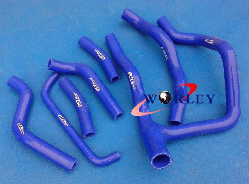 Blue Silicone Radiator Hose for Honda XRV750 Africa Twin (1990-2003)