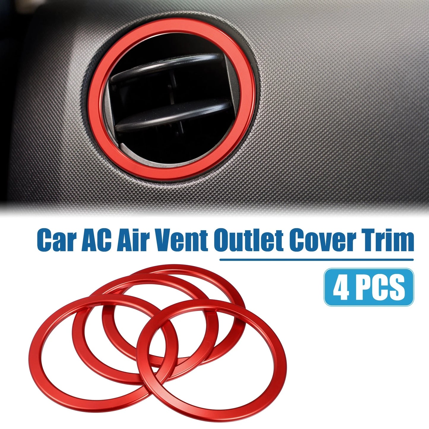 AC Air Vent Outlet Cover Ring Trim for Toyota Tundra 2014-2021 (Set of 4)