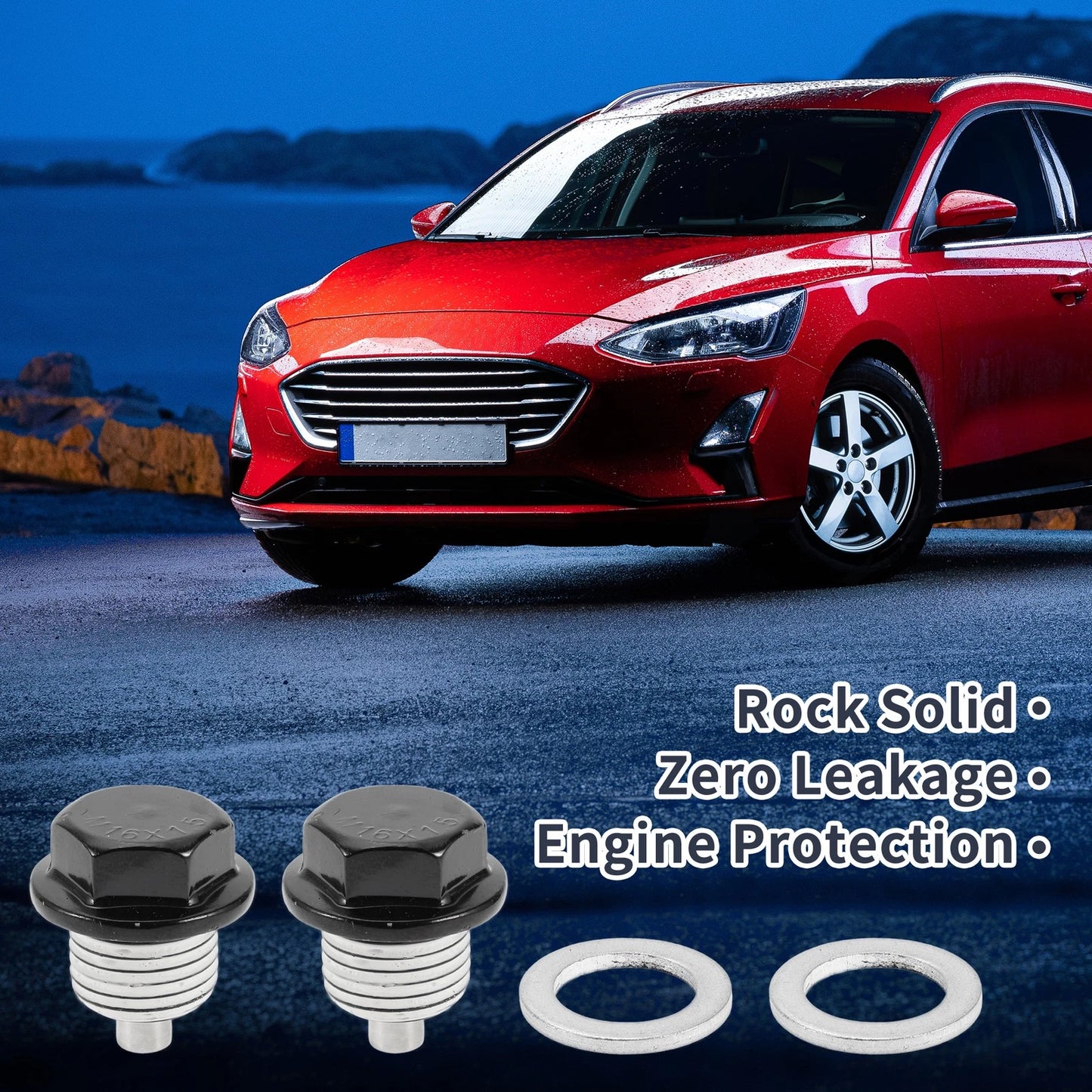 M16x1.5 Aluminum Oil Drain Plug W/ Gasket 2 x for Car/Motorcycle