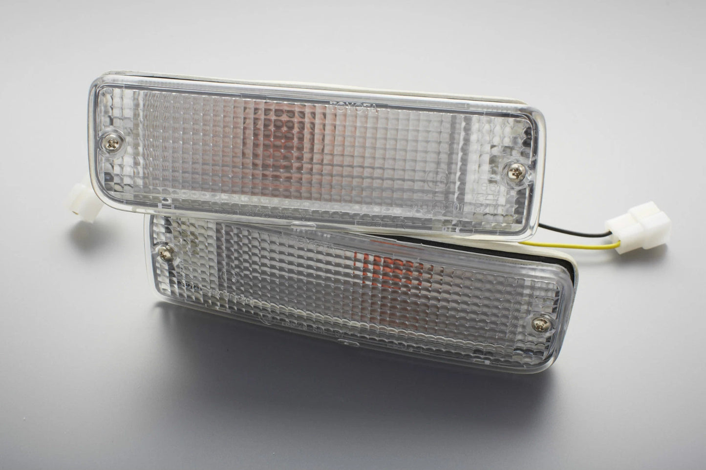 Clear Bumper Bar Indicator Turn Signal Lights for 88-97 Toyota Hilux