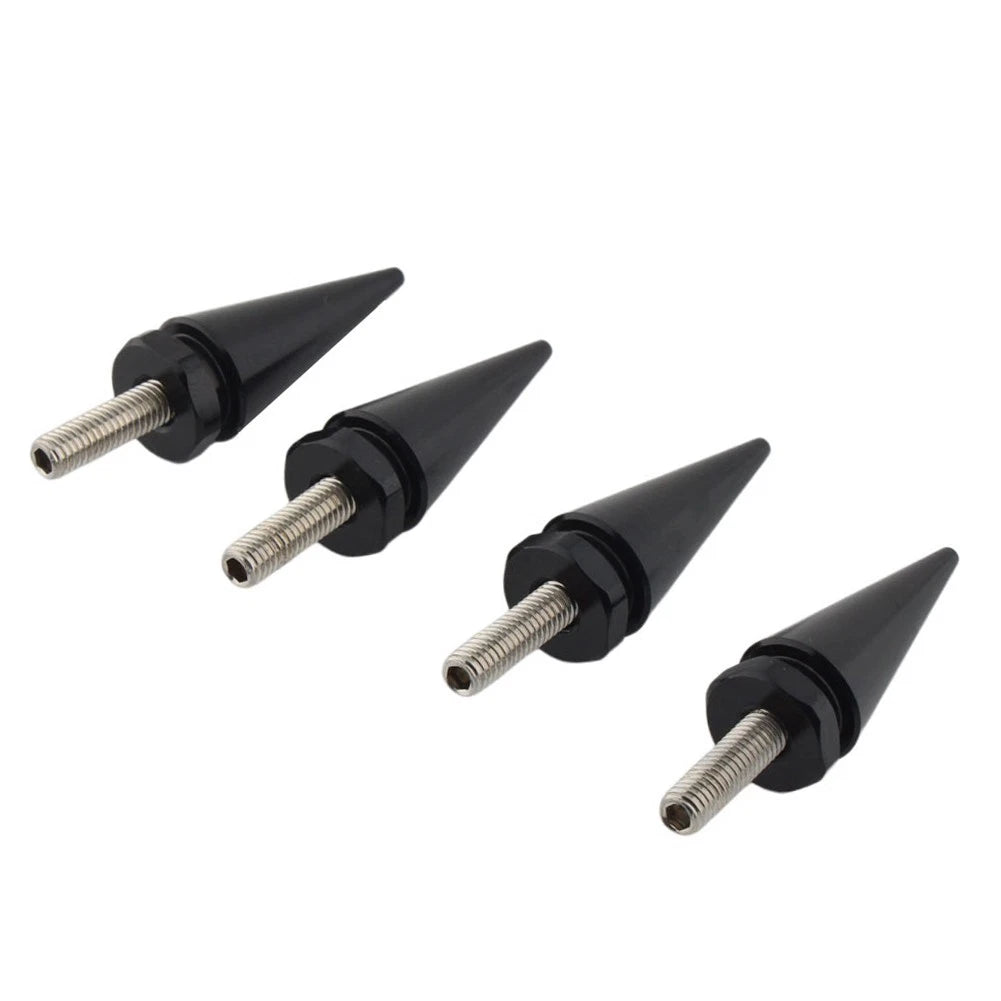 4 x 5mm Black Spike Windscreen Screw Bolts for Harley Touring Road Glide (98-25)