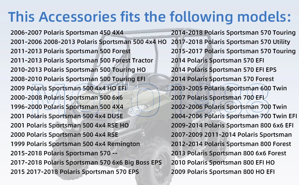 2 x Chromoly Ball Joints for Polaris Sportsman Scrambler (1998–2023)