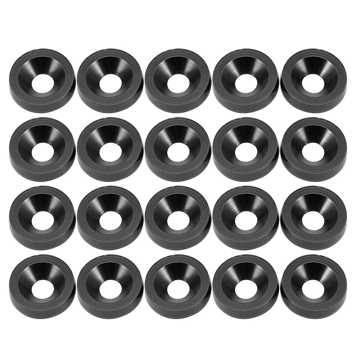 20pcs M6 Fender Bumper Washer Bolt Engine Bay Fastener for Car/Motorcycle