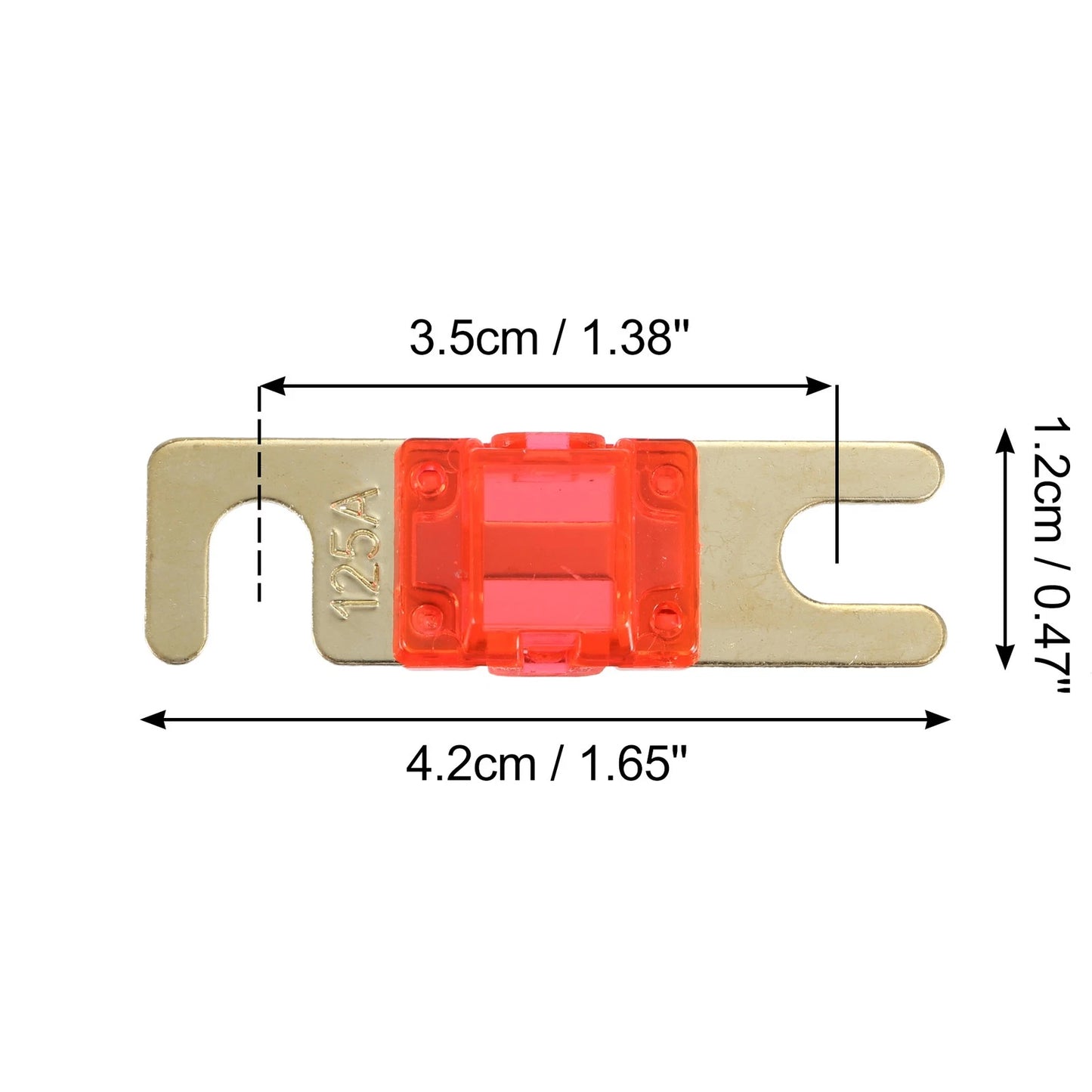 6pcs 125A AFS Mini ANL Fuse for Cars Trucks Motorcycles Boats