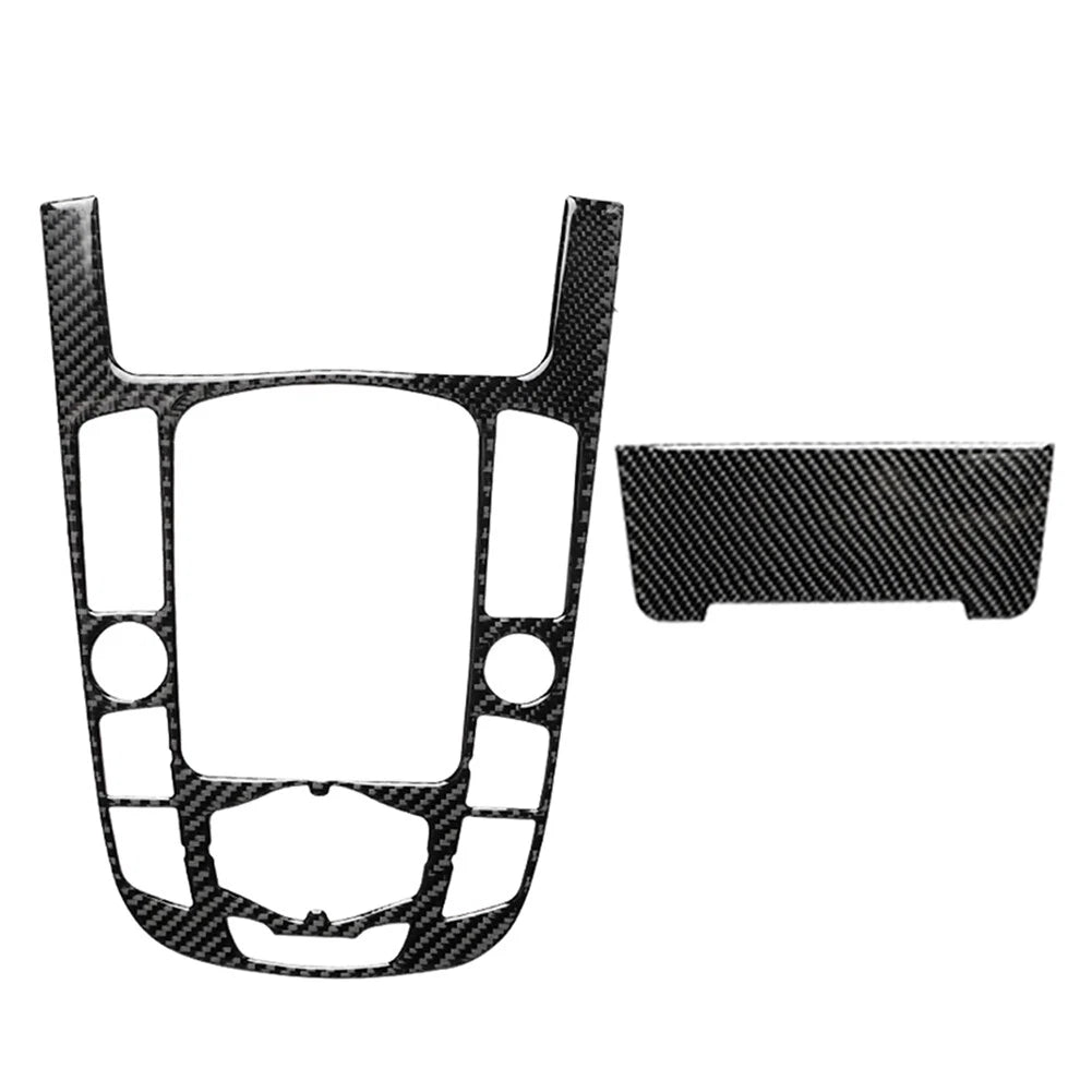 Carbon Fiber Center Console Gear Shift Panel Cover for Audi A4 A5 S4 S5 Q5 (2009-2023)
