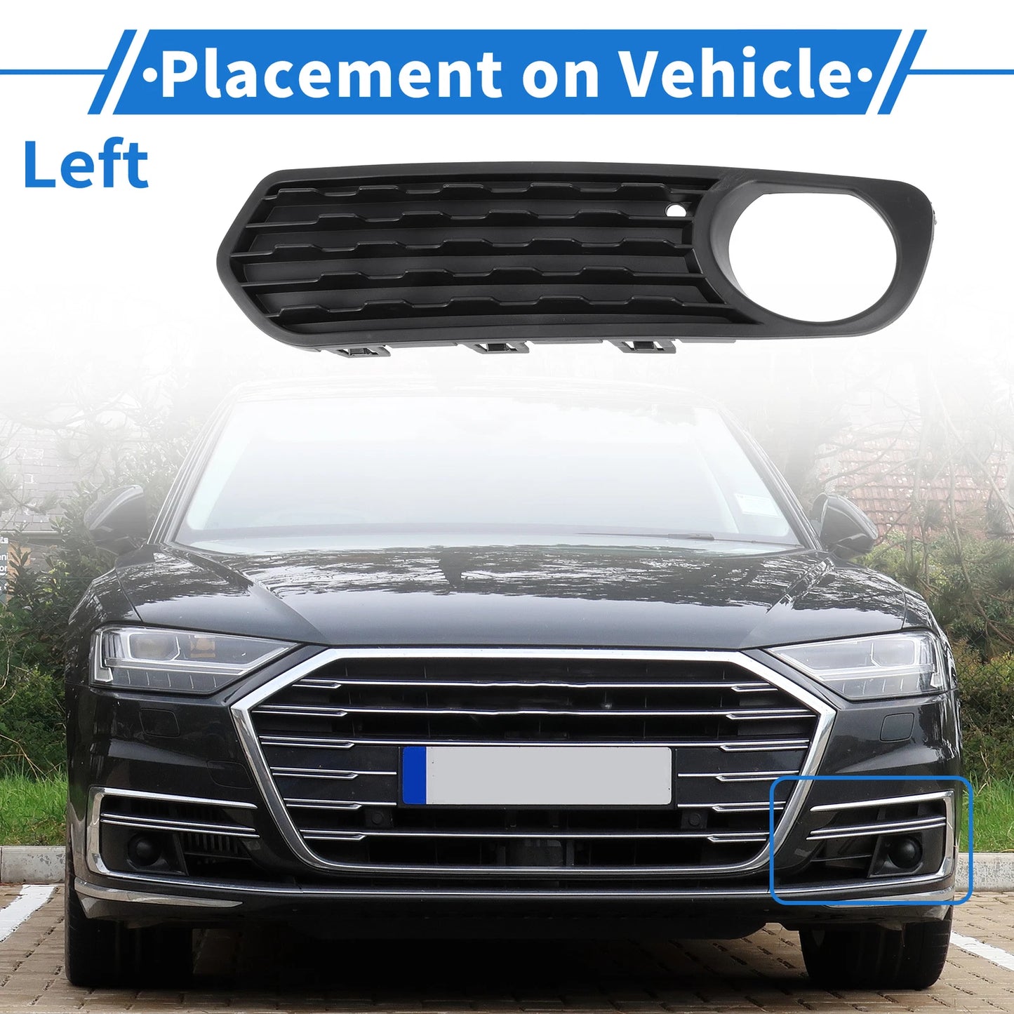 1x Front Left Fog Light Grill for BMW F20 F21 (2010 - 2012)